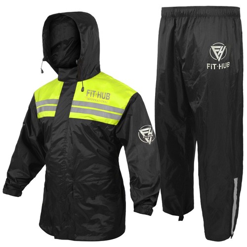 REGENJACKE + REGENHOSE SCHWARZ NÄSSESCHUTZ REGENANZUG Motorrad - Bild 4 von 10