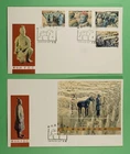DR WHO 1983 CHINA PRC 2 FDC TERRA COTTA HORSE/WARRIOR COMBO S/S R64477