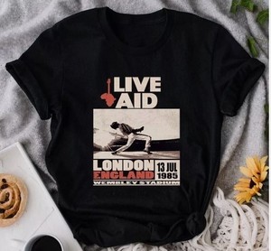 LIVE AID Tシャツ ホワイト 80's LIVE AID チャリティーライブTシャツ 85年 SCREEN STARS 白