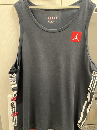 Nike Jordan Tank Top XL Herren Schwarz Air Jordan Grafik Ärmellos Shirt Jumpman