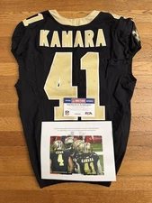11/5/2023 Alvin Kamara Game Used Game Worn Jersey Photo Matched Saints Jersey   