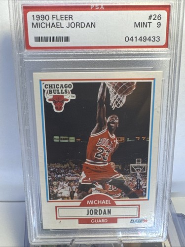 1990 FLEER #26 MICHAEL JORDAN HOF PSA 9 MINT
