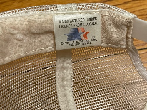 Vintage 80s 1984 Olympics Los Angeles Strapback Trucker Hat Cap LA84 - Bild 8 von 8