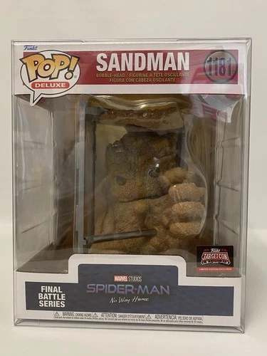 Funko Pop Deluxe TargetCon LE Spider-Man No Way Home Sandman #1181 & Protector