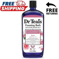 Dr Teal's Foaming Bath with Pure Epsom Salt, Calm  Serenity with Rose Essential
