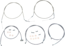 BARON Stainless Handlebar Cable/Line Kit - Fits 15"-17" - Roadliner BA-8059KT-16