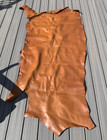 Large Vintage Cowhide Leather Hide Honey Brown 73” x 34”
