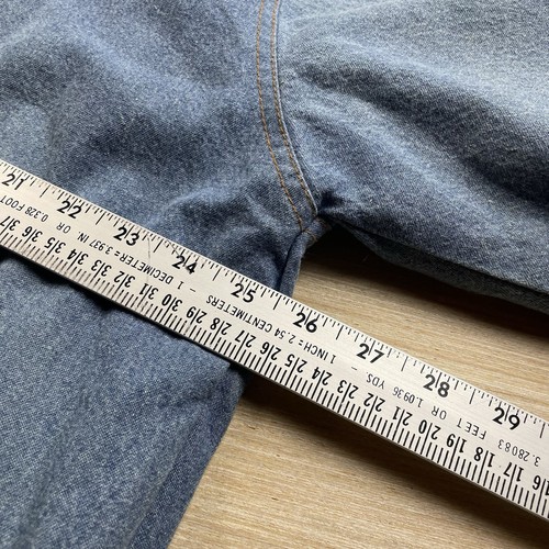 Vintage Duke Haband Denim Jean Jacket Blanket Lined Aztec Indian 90s XL Men’s - Picture 13 of 14