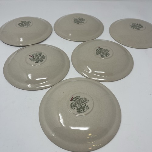 VTG JOHNSON BROS. Staffordshire Old Granite **Gretchen** Saucers Set of 6 - Picture 5 of 6