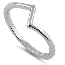 925 Sterling Silver Zig Zag Ring