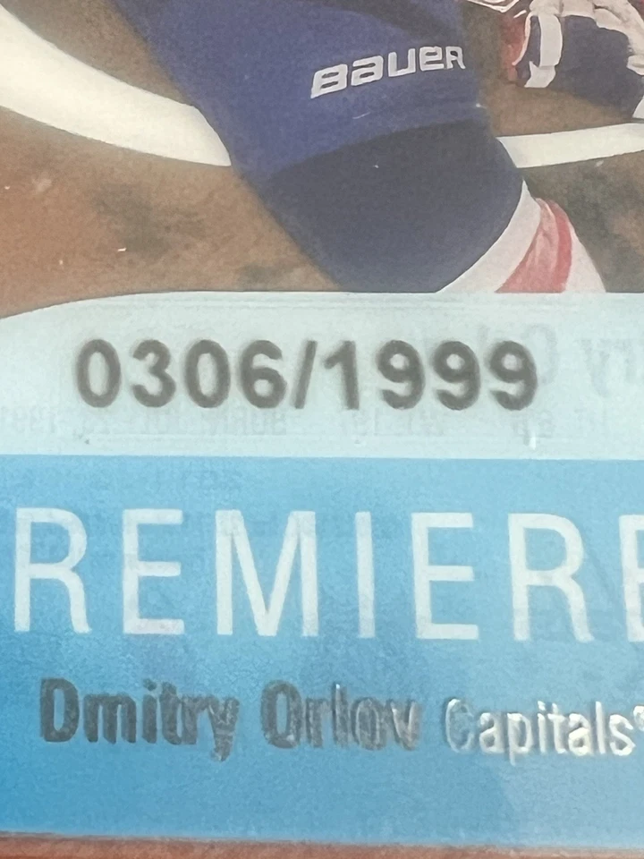 Dmitry Orlov Rookie (#'d /1999) 2011-12 Upper Deck Ice Premieres Acetate #56 NM - Image 3 of 3