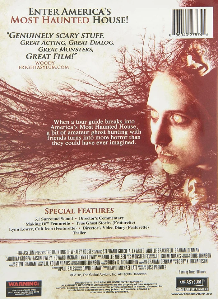 Haunting Of Whaley House, They (DVD) Leigh Davis Lynn Lowry (US IMPORT) - Image 2 of 2