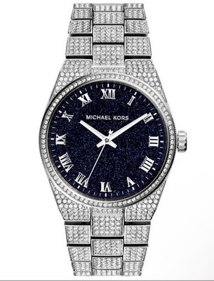 Michael Kors MK6089 Uhr Glitzer Neuwertig Armband NEU + Gebrauchtes Ersatzband