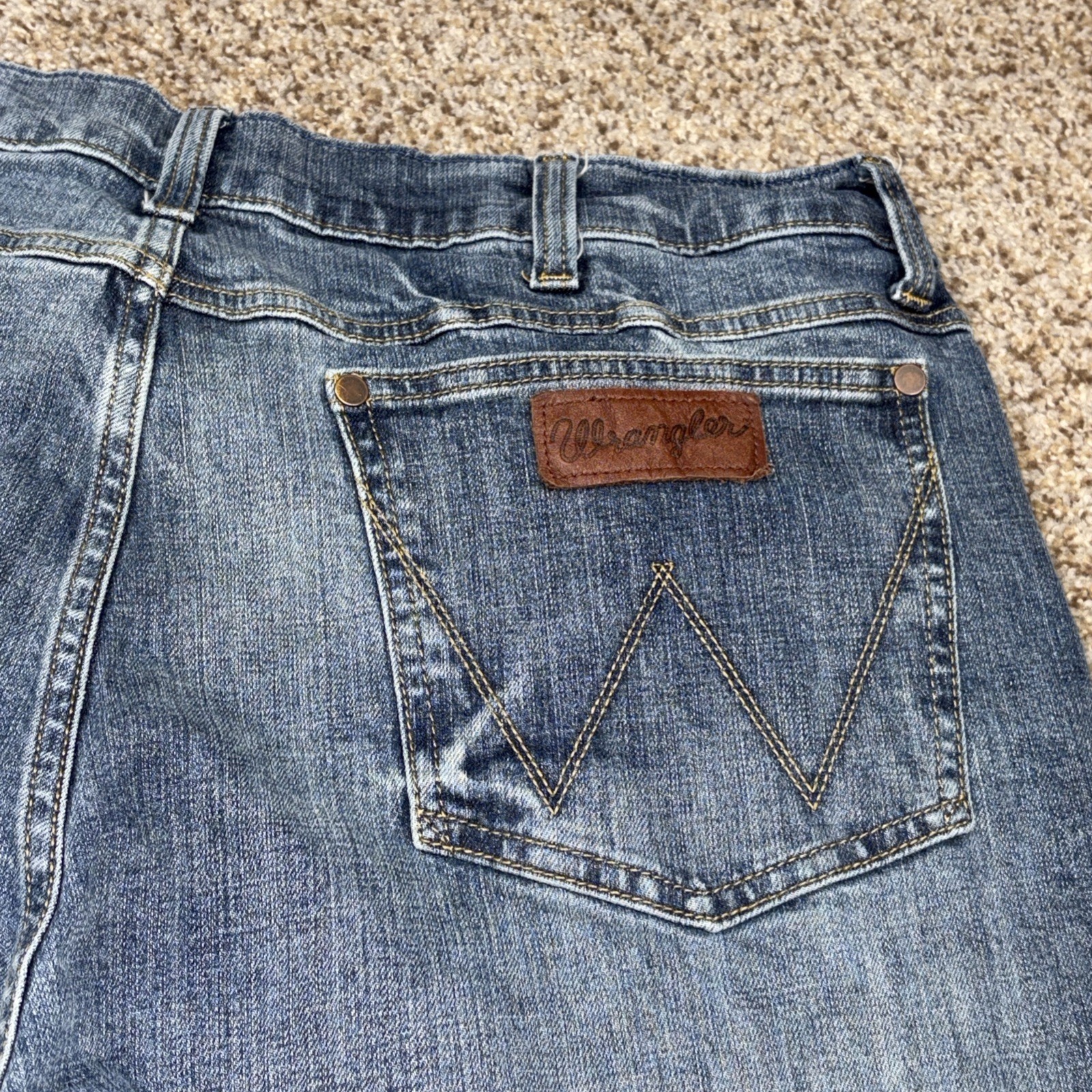 Wrangler Retro Jeans Men's 38x32 Blue Slim Boot Stretch Cowboy Fits 37 X 30 - View 15