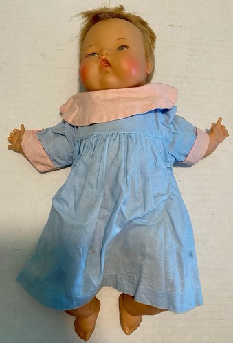 VINTAGE 14" IDEAL THUMBELINA DOLL ALL ORIGINAL RARE BLUE DRESS