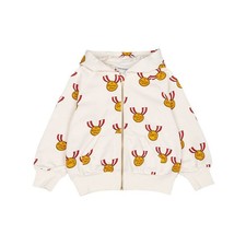 Mini Rodini Kids Hooded Zip-Up 2422015197 GREY 90303409