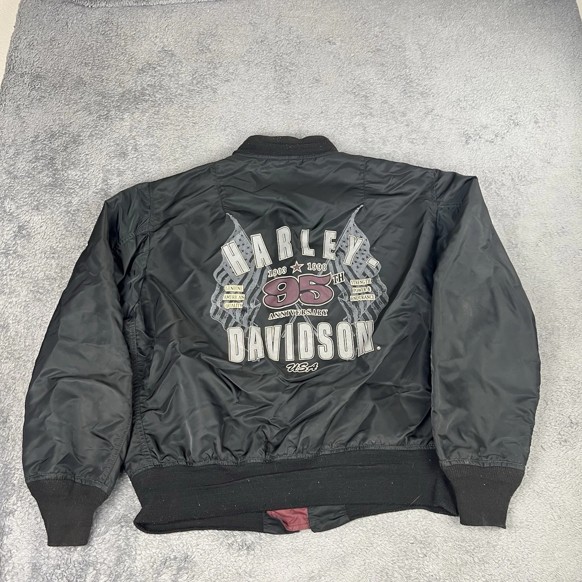 harley davidson bomber jacket products for sale | eBay
