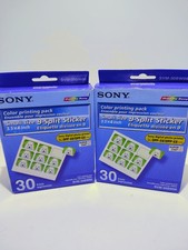 2 Sony SVM30SW09 3.5” x 4” 9-Split Sticker Print Pack - Small Size (SVM-30SW09)