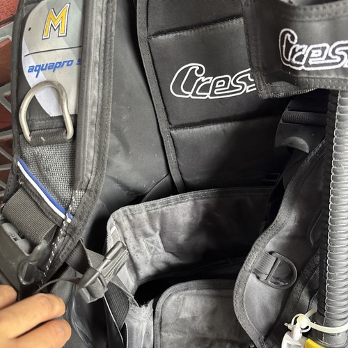 Cressi Aquapro 5 Scuba Diving Vest M Medium BCD - Black/Blue - Picture 8 of 12