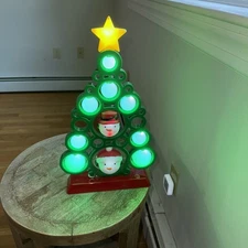 LED Light Projection Christmas Tree Musical Snowman Winter Wonder Lane Video