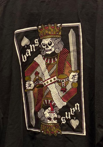 Vans King of Spades Full Deck Kurzarm T-Shirt - Größe XX