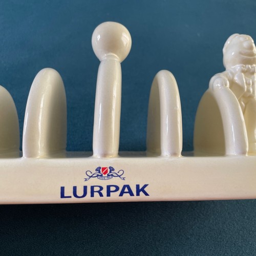 Vintage Lurpak Keramik 4 Scheiben Toastständer