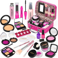 22 PCS Pretend Makeup Toy Set Safe Non-Toxic Kids Makeup Cosmetic Set Beauty Kit