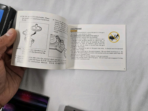 Gyromite NES Nintendo komplettes Handbuch & Box 5 Schrauben getestet funktioniert - Bild 16 von 16