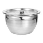 Large Stainless Steel Mixing Bowls with Lids Metal Deep Bowls Kitchen Large