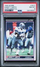 1990 Score - Rookie & Traded (Supplemental) Emmitt Smith #101T (RC) PSA 8
