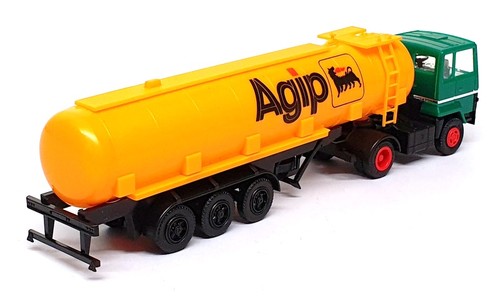 Herpa 1/87 Scale 802204 - Renault GR 350 Tanker Truck (Agip) Green/Yellow - Picture 2 of 5