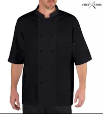 Chef Code Cool Breeze Chef Coat Short Sleeve & Mesh Vent Inlay CC105 Xxl