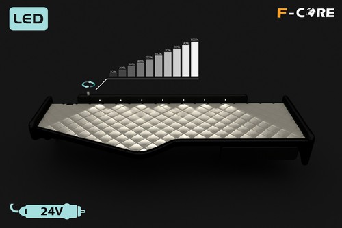 Tavolo camion per SCANIA R 01.11-12.16 doppio con cassetto pannello led 24V CHAMP - Foto 5 di 8