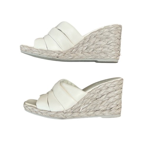 NWOT Vince Ivory Gilian Espadrille Wedge Slide Sandal – Sz 8.5 - Picture 9 of 10