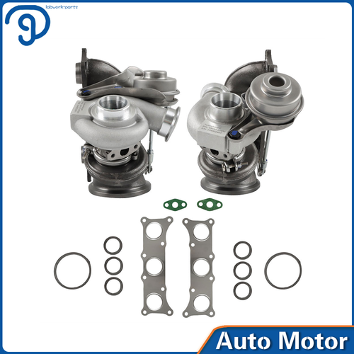 For BMW E90 E92 E93 335i 335is 335xi 3.0L N54B30 TD03L4 Twin Turbo Turbochargers - Imagen 2 de 11