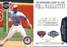 Jason Leblebijian 2018 Choice International League All-Star Team #22 RC Card