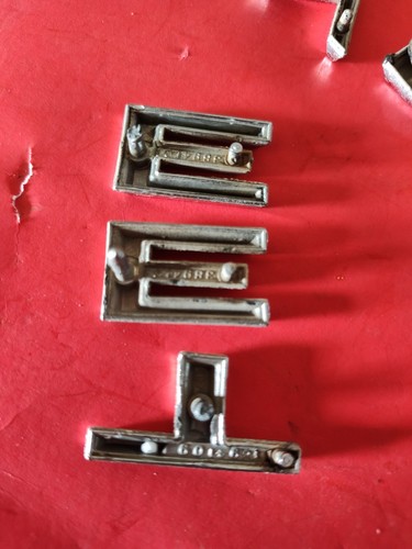 1967-68 CHEVROLET Truck Hood Letter Emblem Suburban Blazer K10 OEM Missing "C" - Picture 11 of 11