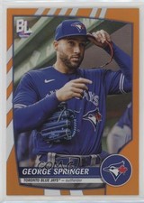 2023 Big League Uncommon Rainbow Foil Retail Electric Orange George Springer b7b