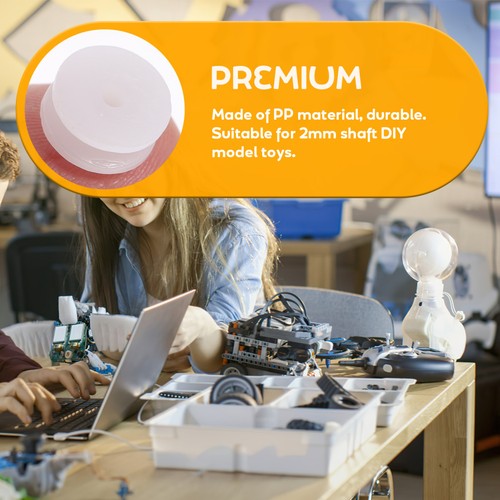  100 Pcs Gear Motor Pulley System for Kids Gears and Mini Small Plastic Wheel - Bild 3 von 10