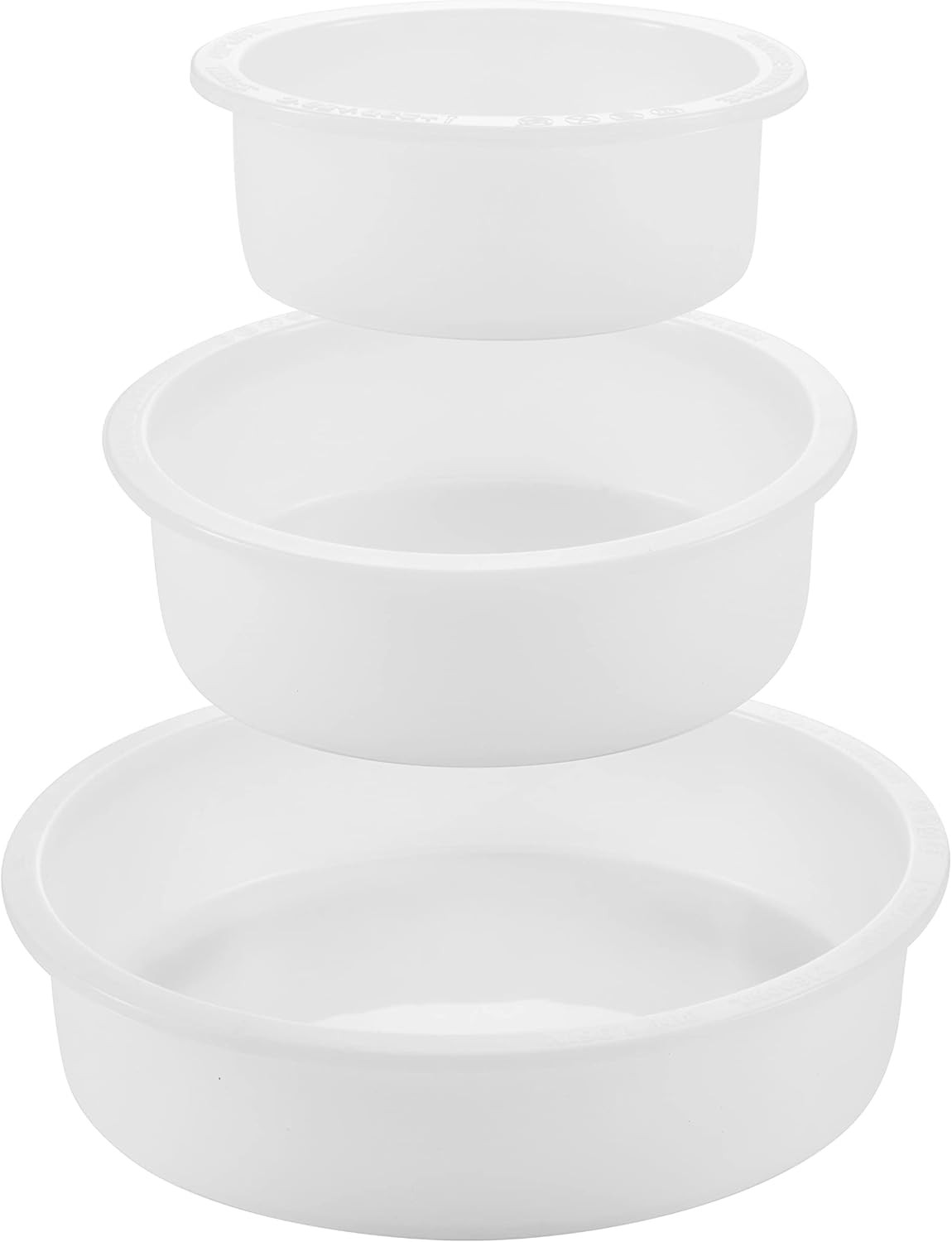 3 Deep Circle Silicone Molds for Resin, Large Resin Mold Glossy Deep round Molds