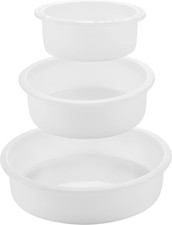 3 Deep Circle Silicone Molds for Resin, Large Resin Mold Glossy Deep round Molds