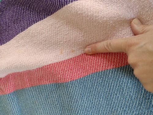 Vtg Ralph Lauren Striped Cotton Throw *Read* Spring Petal Pink Butter Yellow - Picture 4 of 11