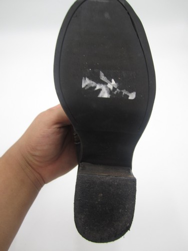 Silence+Noise Black Leather Women's Ankle Boots Size 7 - Picture 21 of 23