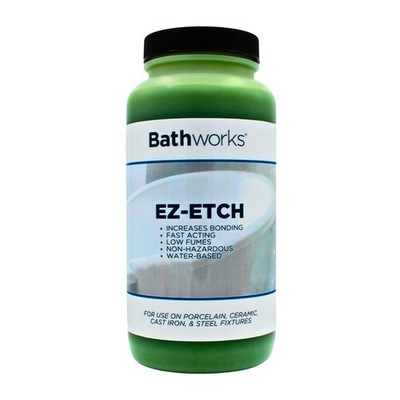 Bathworks EZ-Etch Surface Prep Kit   Etching Solution for Tile, Ceramic, Cast...
