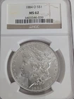 NGC Certified 1884-O MS 62 Morgan Silver Dollar Original Mint Luster