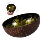  Coconuts Shell Salad Bowl Novelty Coconuts Shell Food Holder Home Hotel Food