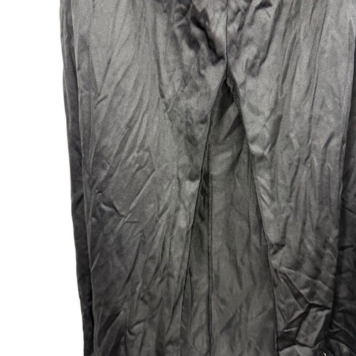 Maxi falda negra de satén Adonna para mujer cintura elástica con abertura alta talla 1X - Imagen 12 de 16