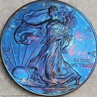 2015 American Silver Eagle GEM BU Unc .999 ounce Toning Toner ASE monster toned