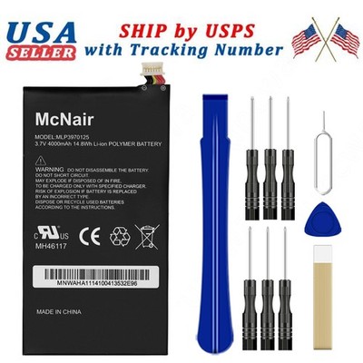 4000mAH OEM Battery MLP3970125 For Verizon Ellipsis 7'' model QMV7A QMV7B Tablet