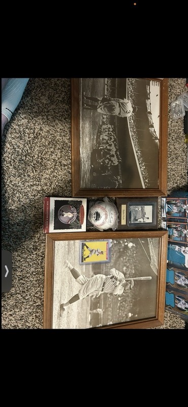 Vintage Baseball Photos Babe Ruth Mantle Mantle Yankees greats ornaments, ball 